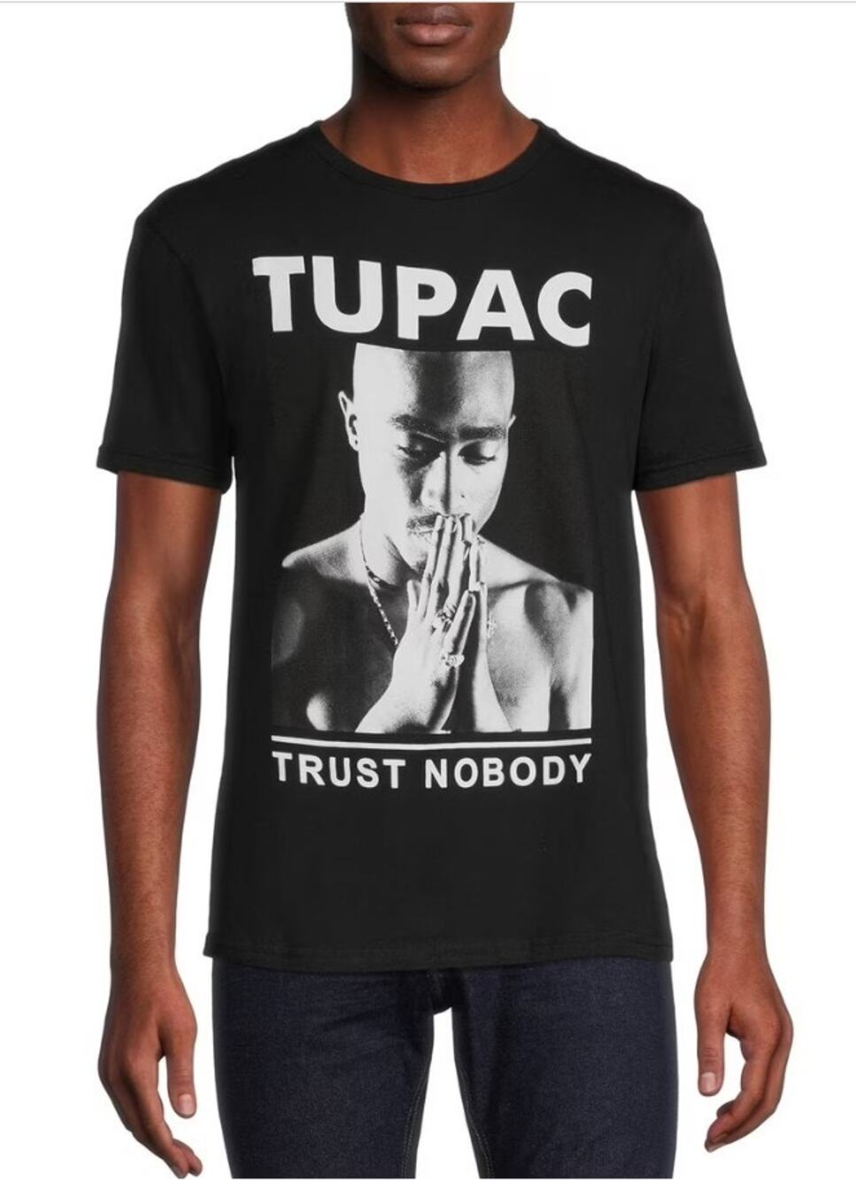 2Pac Black Unisex Tee "Trust Nobody" - Size 2XL